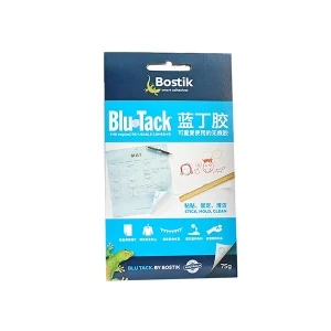 BOSTIK/波士胶 蓝丁胶 BLU-TACK 浅蓝色 实物90×145mm 共75g 4条 1包